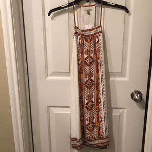 Urban Outfitters white & orange pattern dress